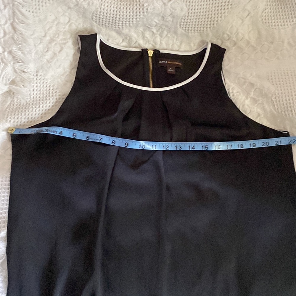 10/$10 Dana Buchman Black & White Lined Dress. EUC Size Large - Picture 10 of 10